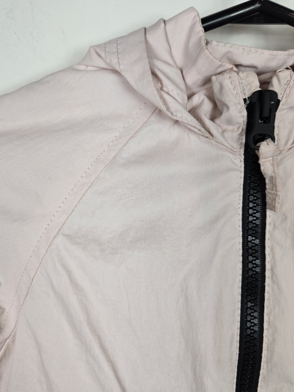 Zara Baby Girls Hooded Windbreaker Jacket Light Pink Zip Up 12-18 Months - Picture 3 of 7